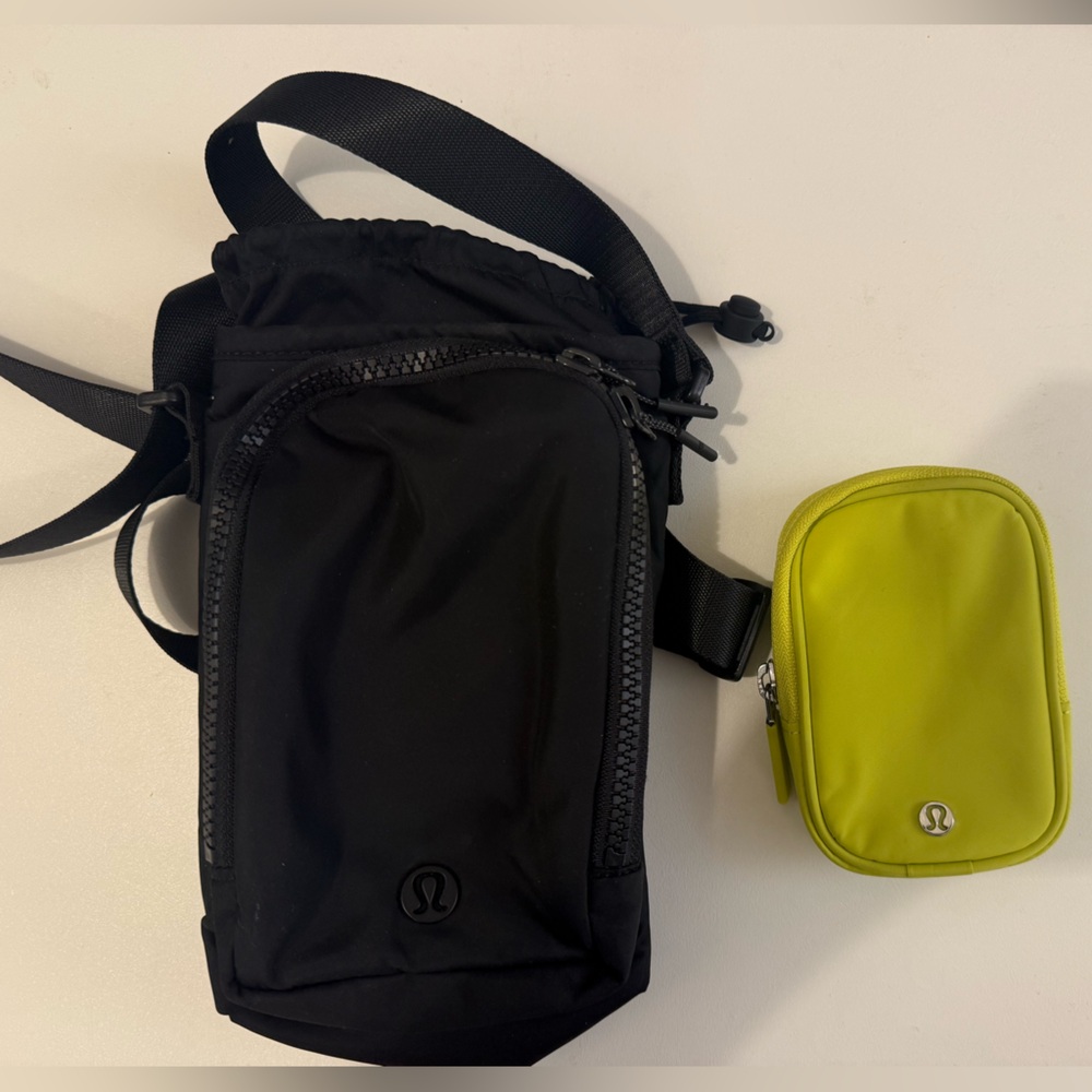 Lululemon Water Bottle Crossbody with Front Pocket 2L + Clippable Nano Pouch